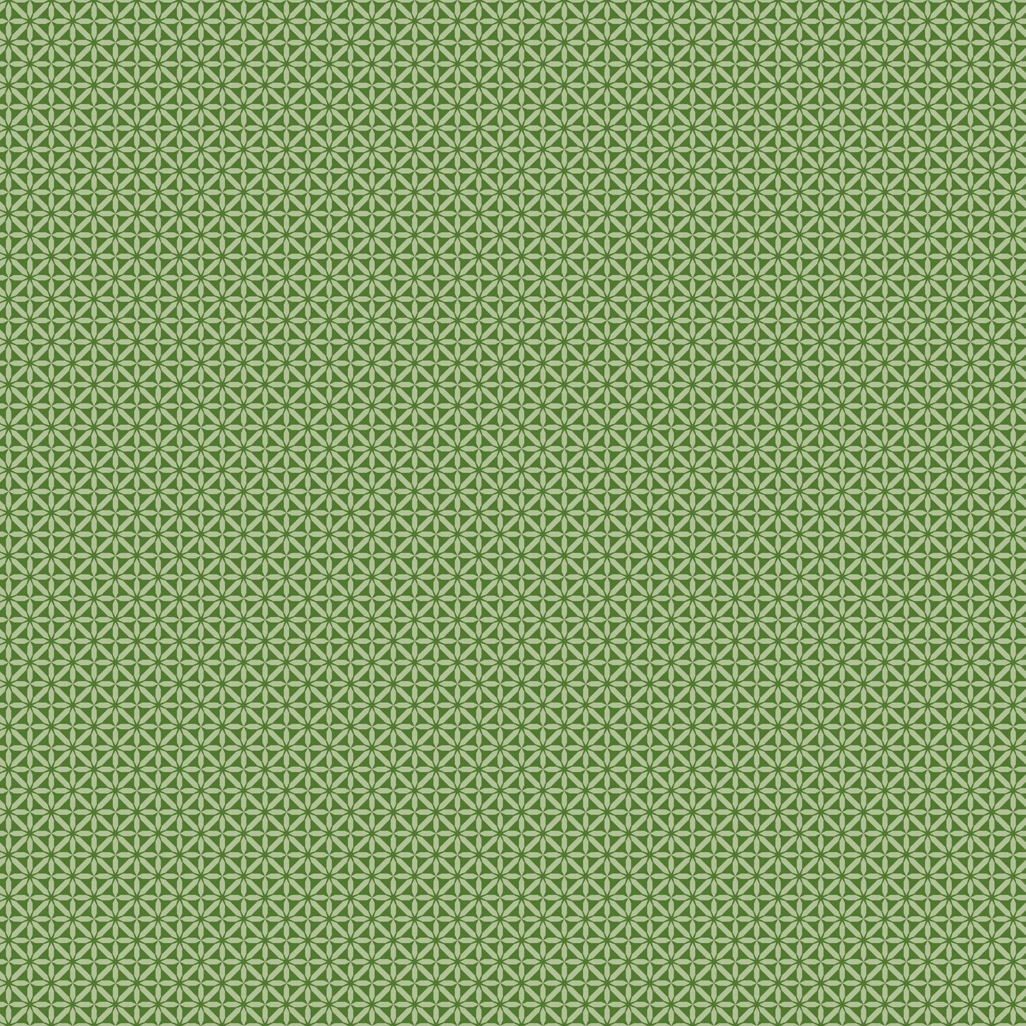 Front Porch Geometric Green - Fat Quarter