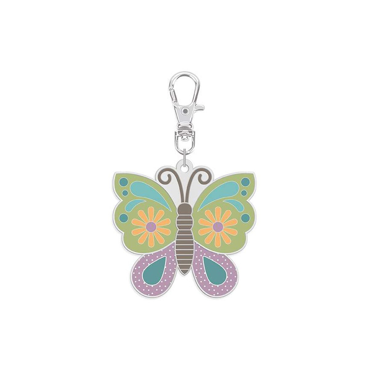 Lori Holt Butterfly Enamel Happy Charm™ — Garden Zipper Pull, Scissor Fob, Piece & Plenty