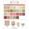 Color swatch chart with various color samples and text