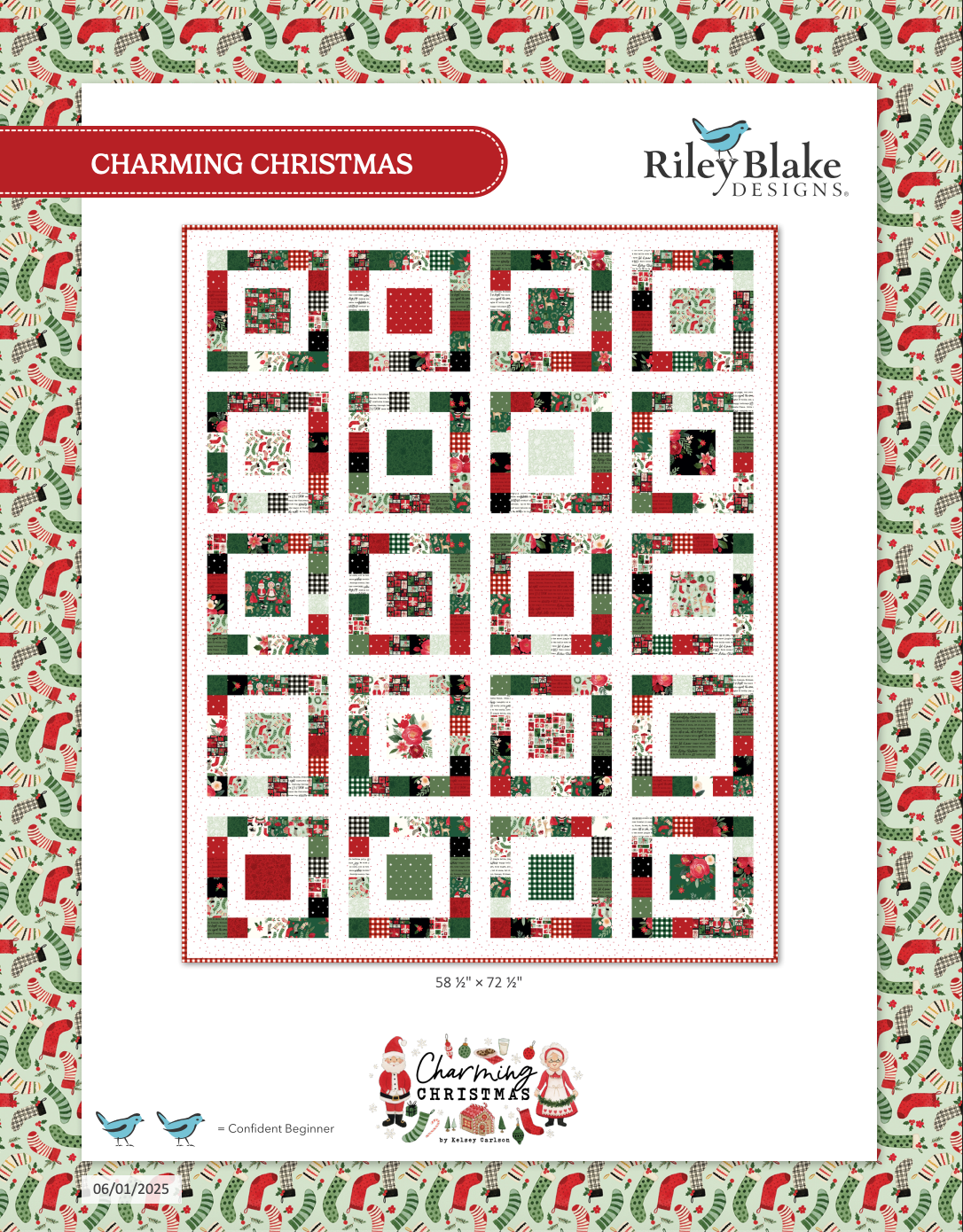 Charming Christmas Quilt Kit — 58.5" x 72.5" | Serendipity CreArt