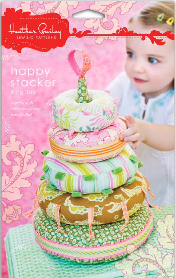 Happy Stacker Ring Toy Sewing Pattern by Heather Bailey