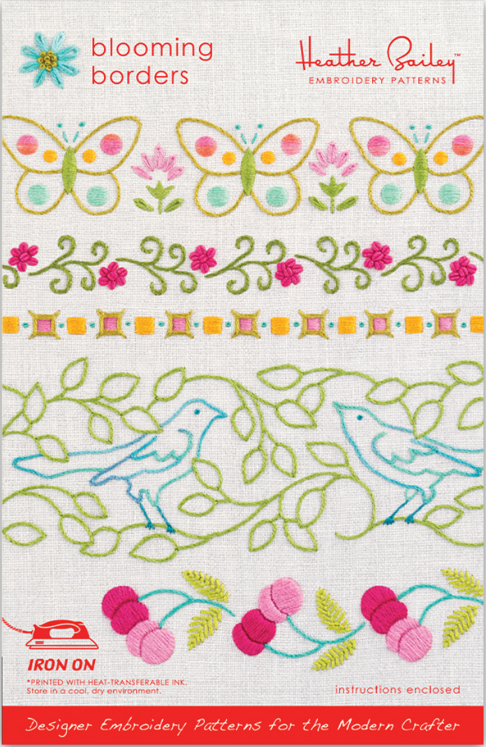 Blooming Borders Embroidery Pattern by Heather Bailey
