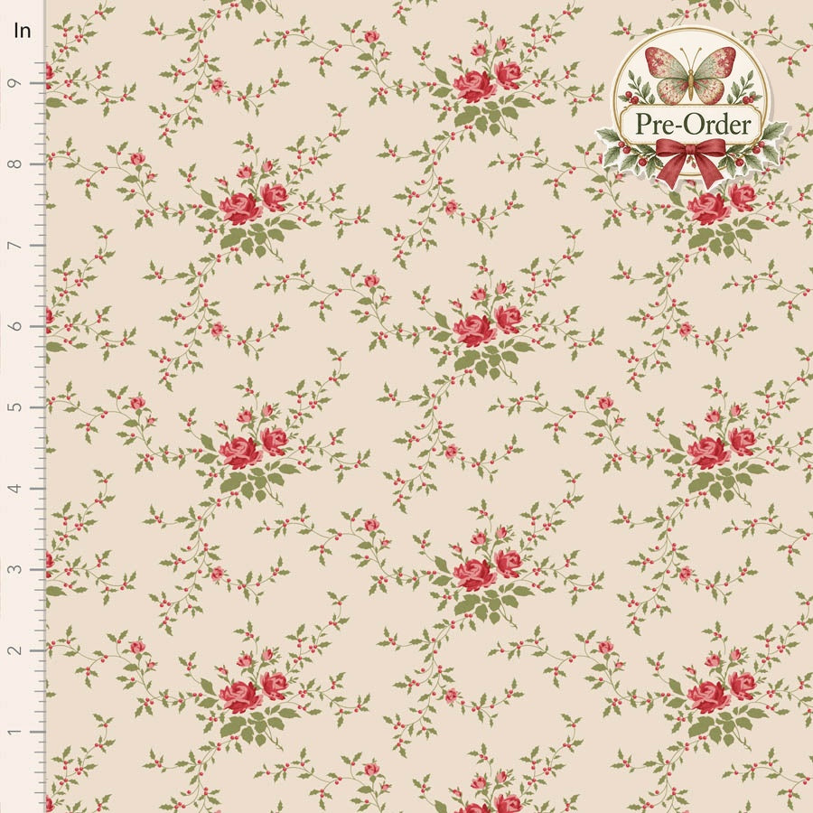 Tilda Merry Little Christmas design 110147 with approved Pre-Order butterfly badge