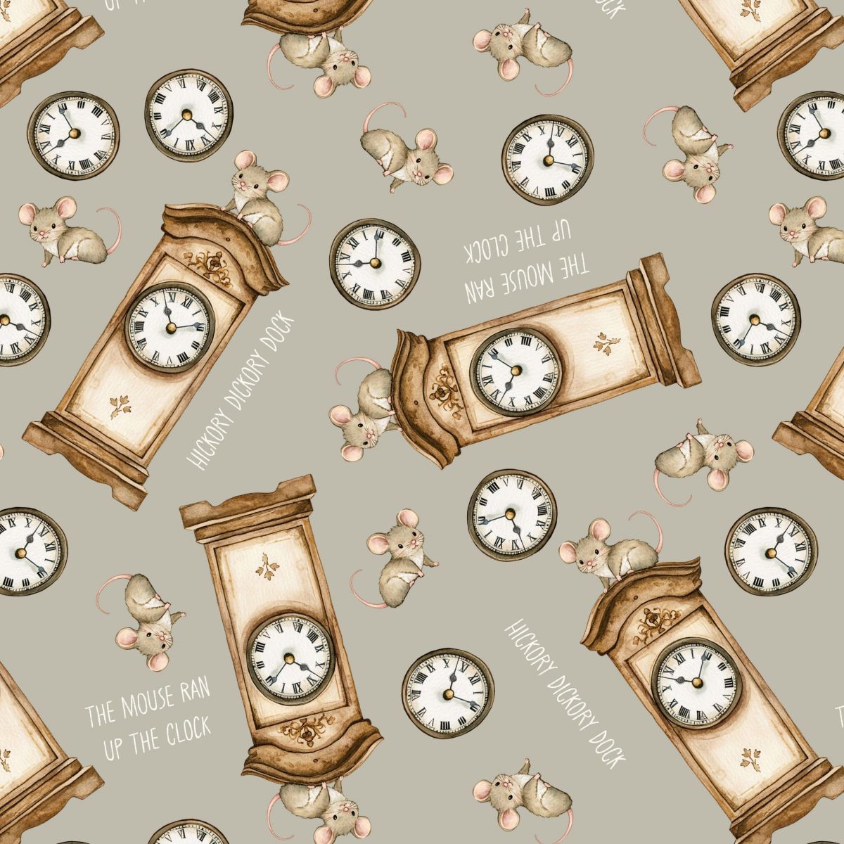 Nursery Rhyme Time Cotton Fabric Collection