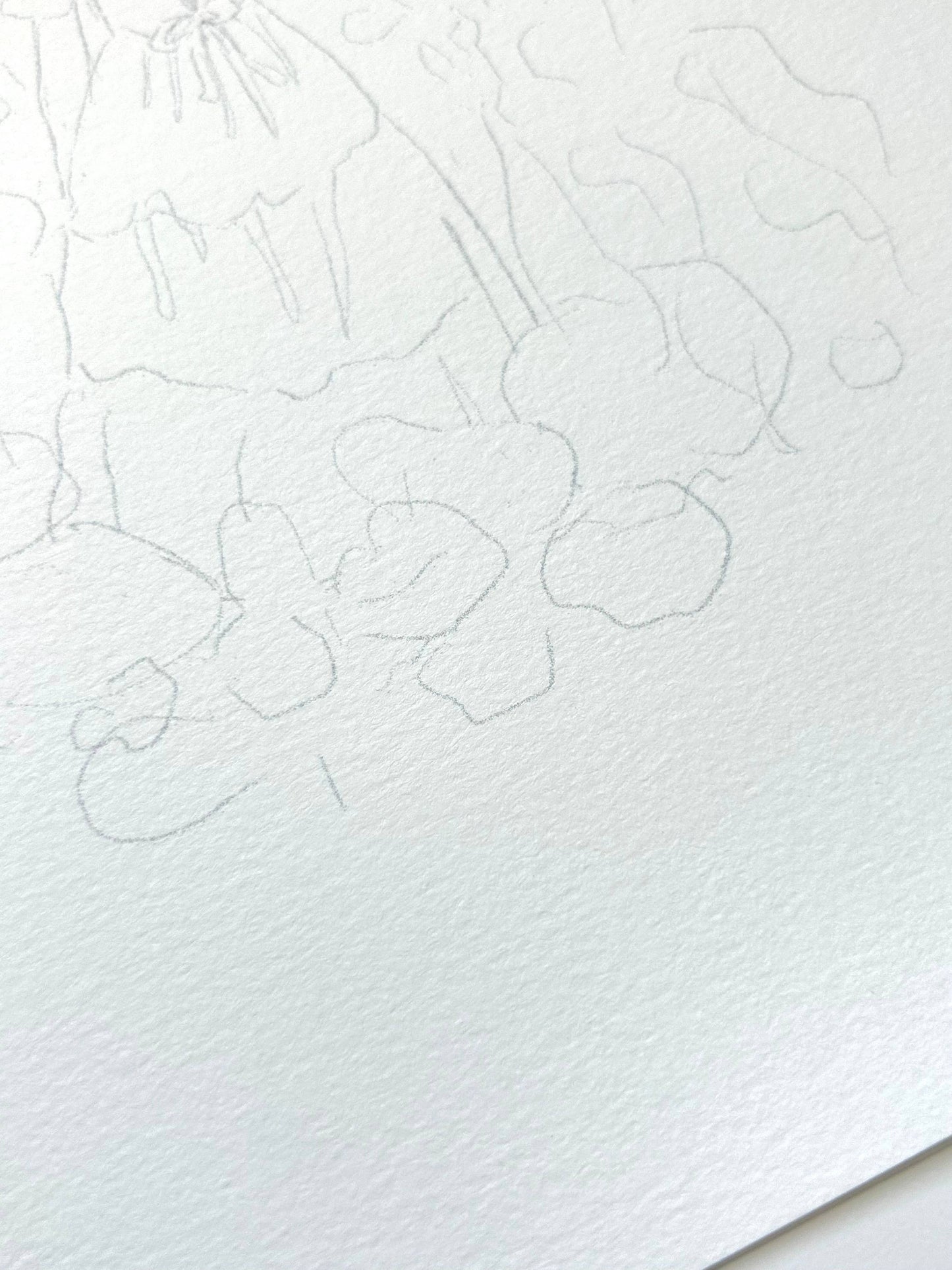 White paper with floral embossing