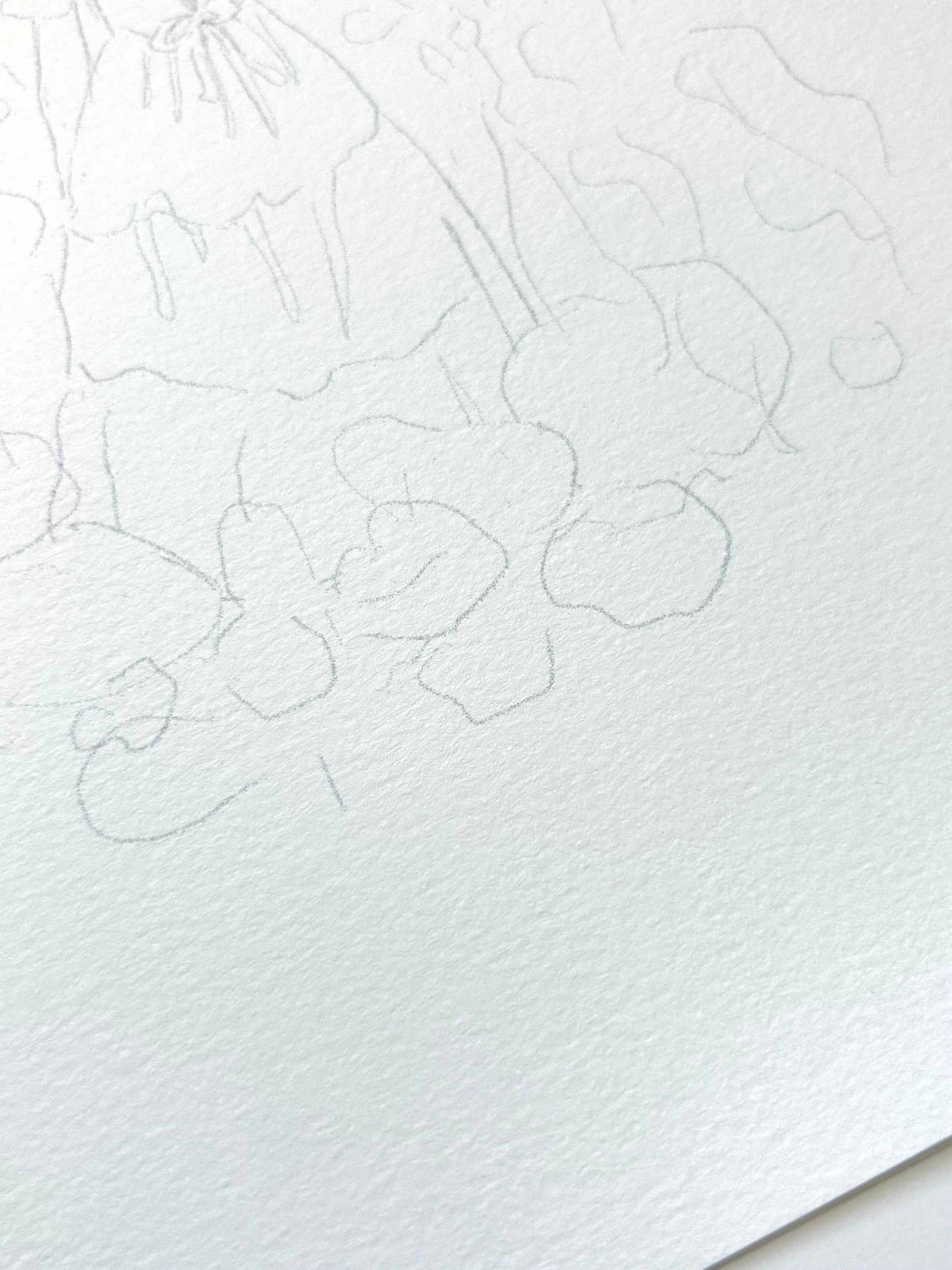 White paper with floral embossing