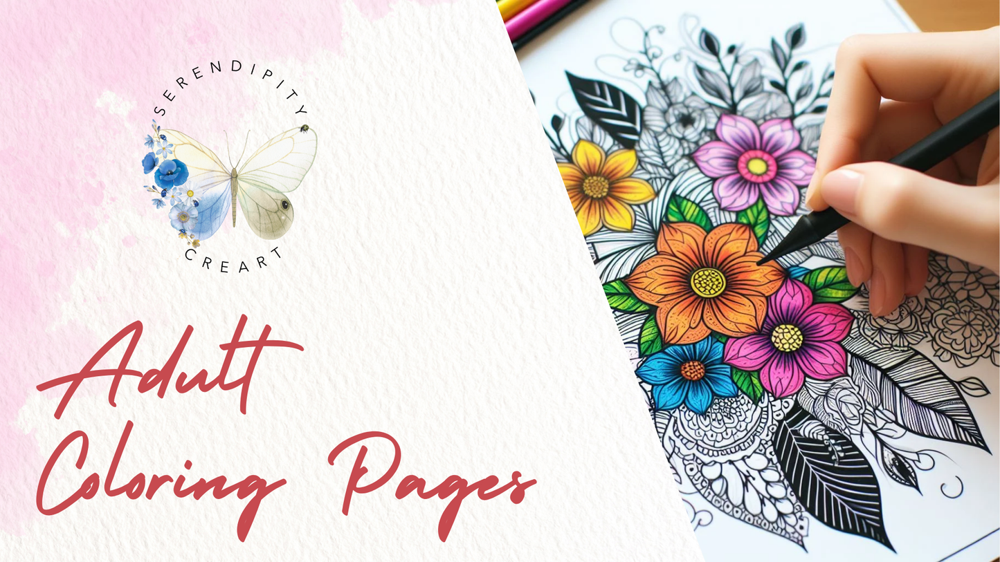 Adult Coloring Pages Arts & Crafts Night
