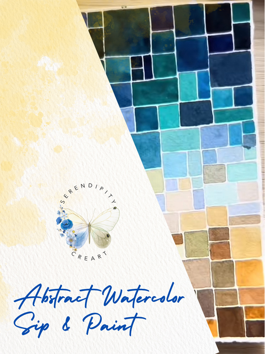 Abstract Watercolor Sip & Paint Arts & Crafts Night