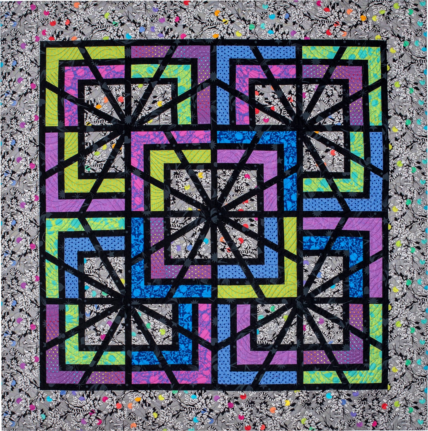 GE Designs Astrid 2.5" Strip Quilt Pattern 224 — Stripology XL Focus Fabric Quilt