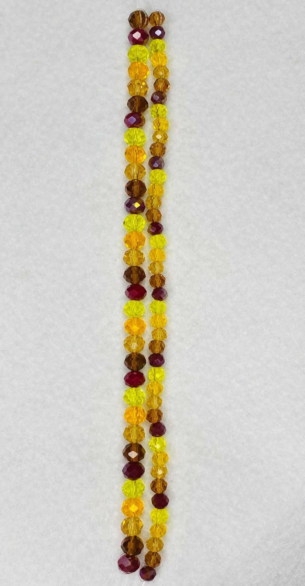 Gemcut Rondelle Glass Beads — Curated Colorway Sets for Jewelry Making