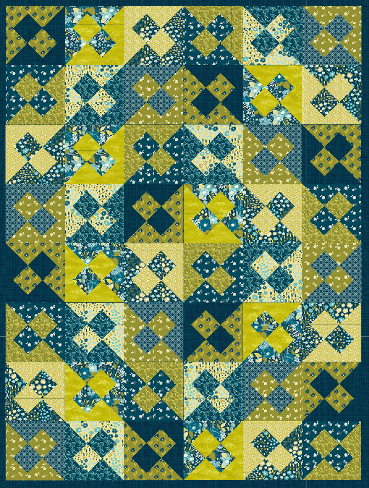 GE Designs Billie 10" Square Quilt Pattern 238 — Scrappy or Coordinated Stacker Quilt