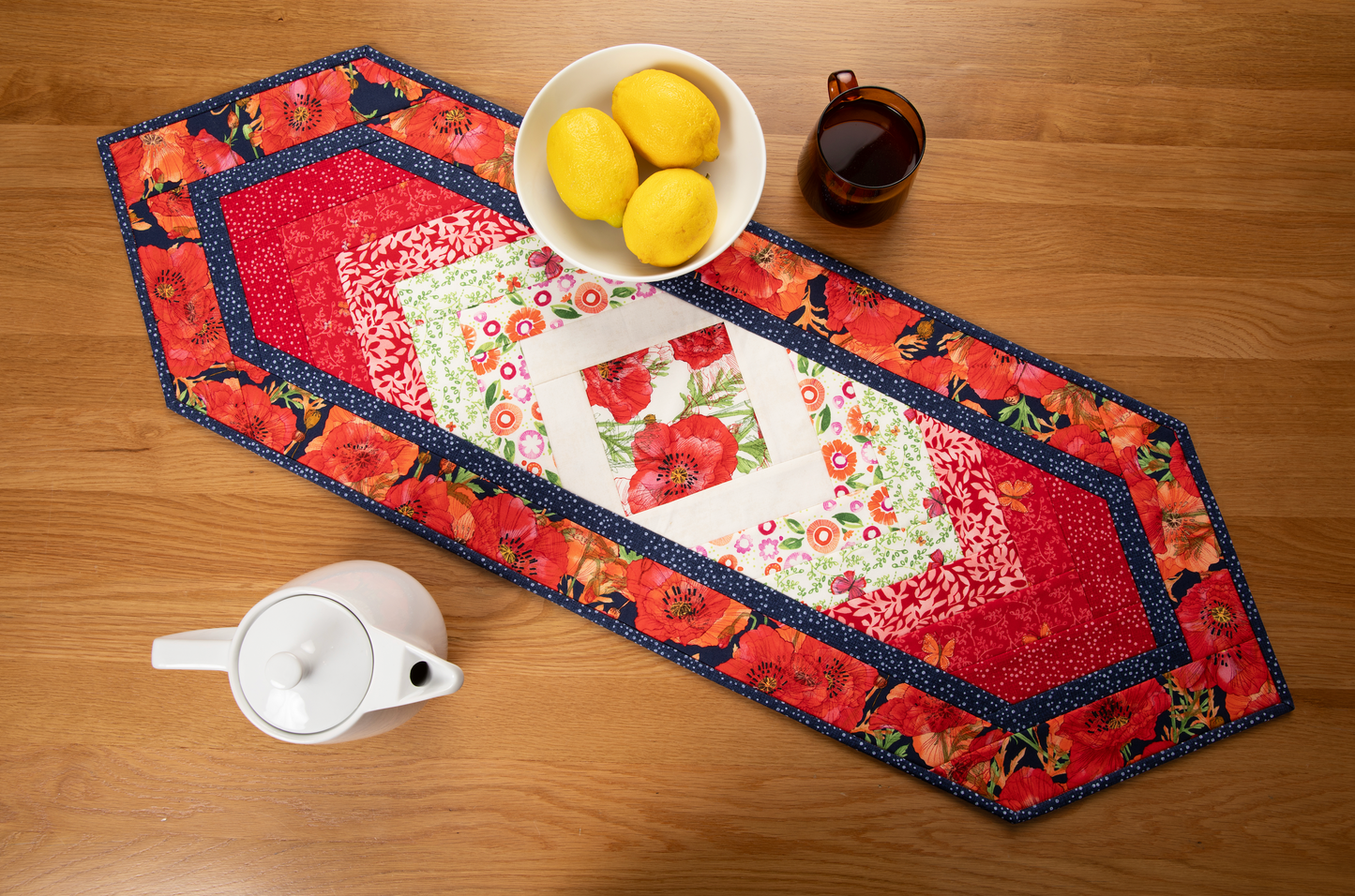 GE Designs Quilt As You Go Batting Kit — Braid Runner Midi, Pre-Cut QAYG Table Runner Batting