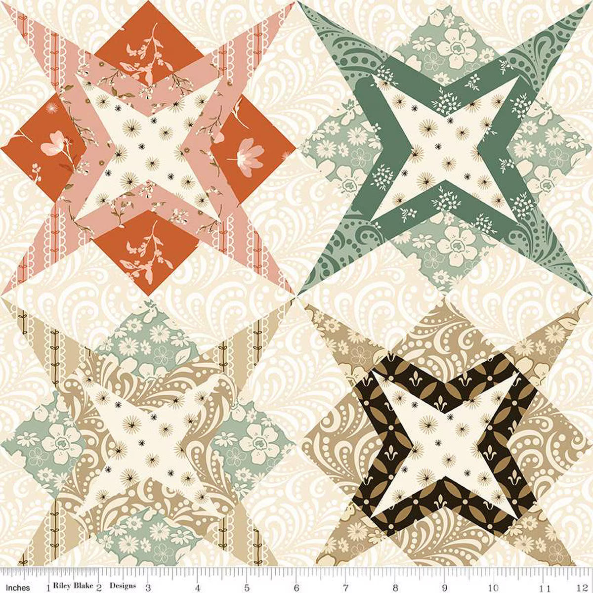 Riley Blake Morning Latte Fabric by Sandy Gervais — 29 Colors, Quilting and Apparel Cotton by the Yard