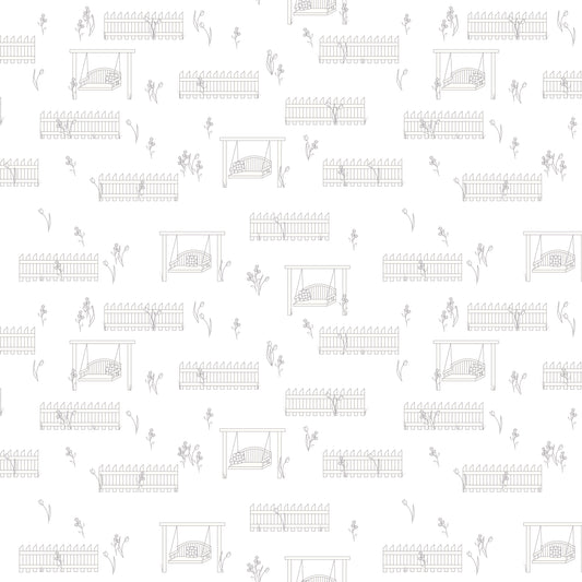 Front Porch Collection Porch Swings White - Fat Quarter