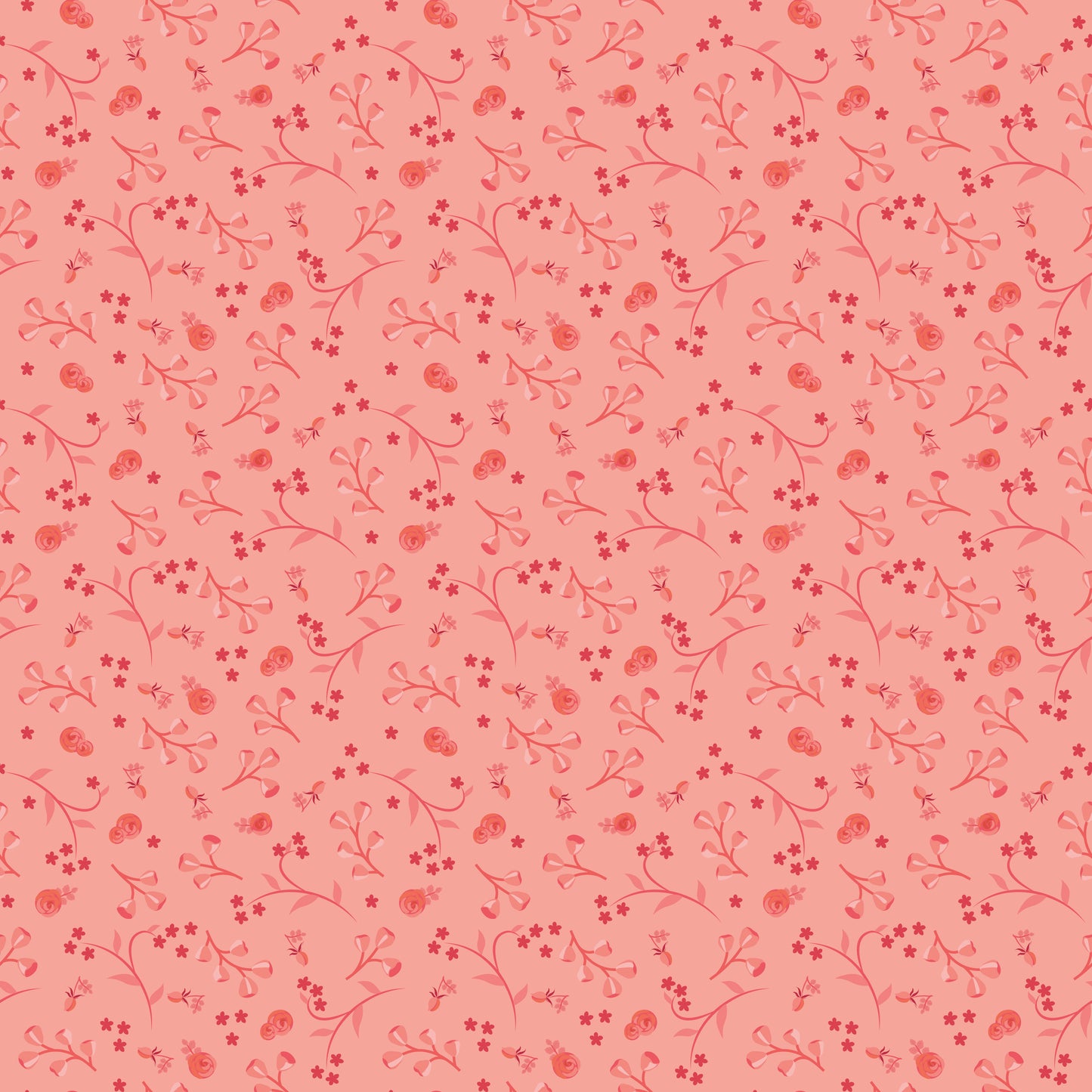 Front Porch Floral Coral - Fat Quarter