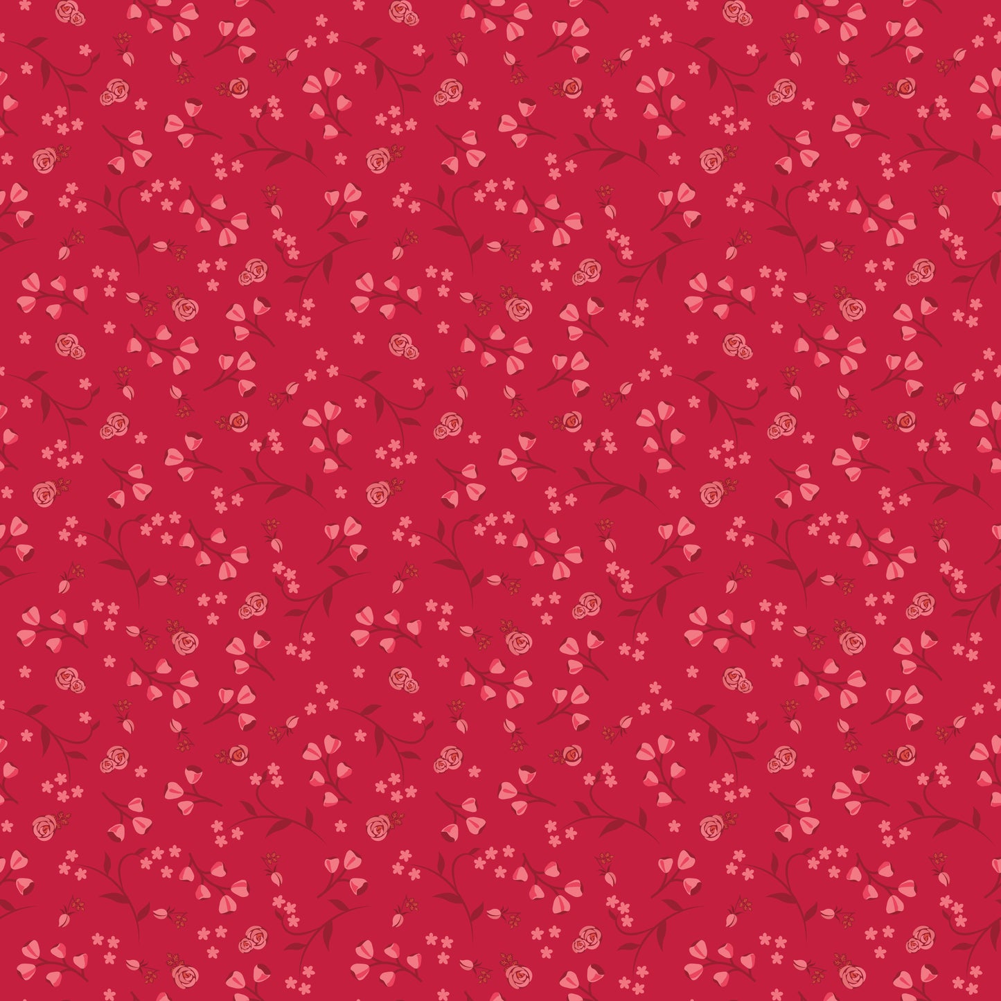 Front Porch Floral Red - Fat Quarter