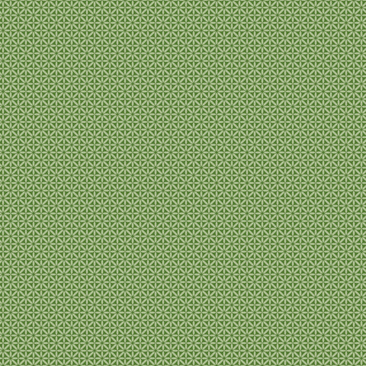 Front Porch Geometric Green - Fat Quarter
