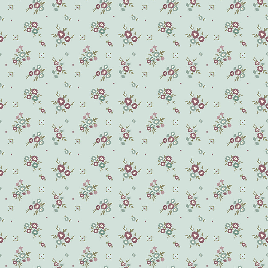 Riley Blake Renew Fabric by Sandy Gervais — 25 Colorways Scattered Blossom Cotton by the Yard