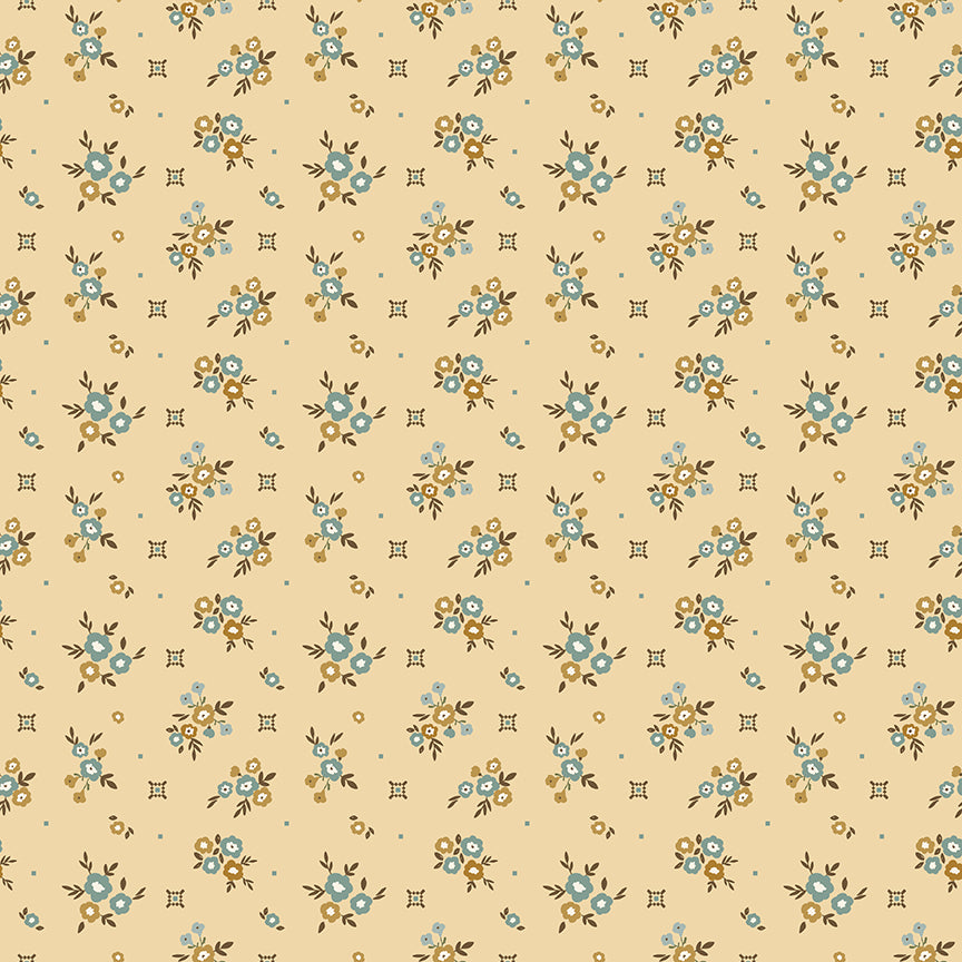Riley Blake Renew Fabric by Sandy Gervais — 25 Colorways Scattered Blossom Cotton by the Yard