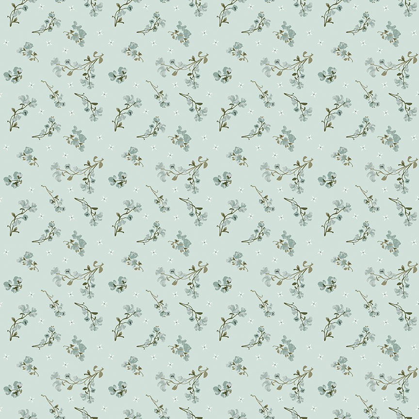 Riley Blake Renew Fabric by Sandy Gervais — 25 Colorways Scattered Blossom Cotton by the Yard