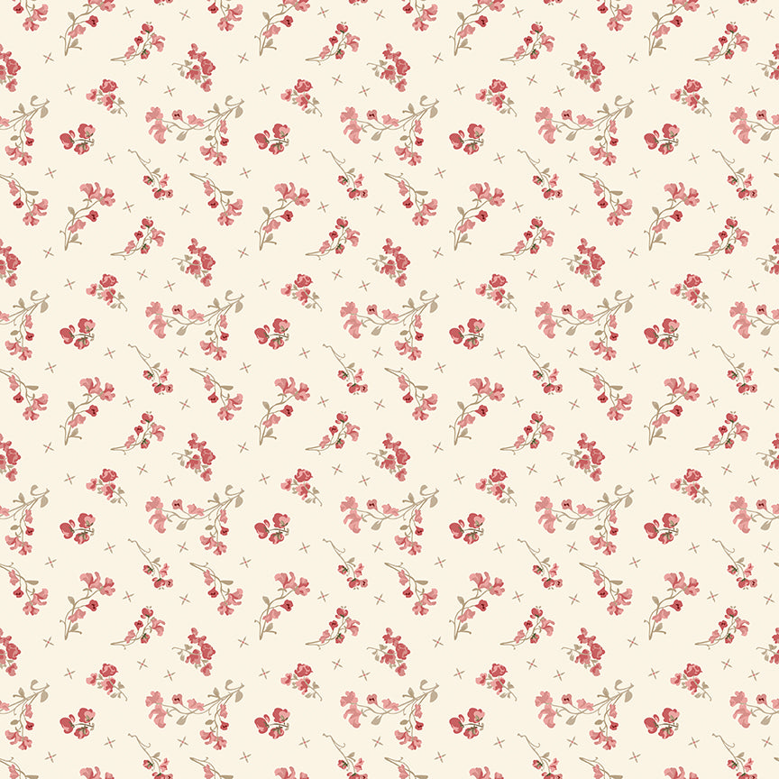 Riley Blake Renew Fabric by Sandy Gervais — 25 Colorways Scattered Blossom Cotton by the Yard
