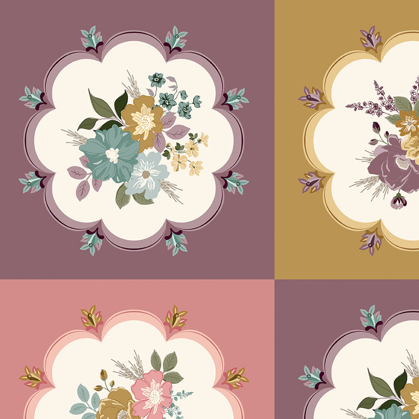 Riley Blake Renew Fabric by Sandy Gervais — 25 Colorways Scattered Blossom Cotton by the Yard
