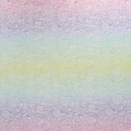 Tula Pink Floral Reef Collection 25" Wide - Making Waves Vinyl