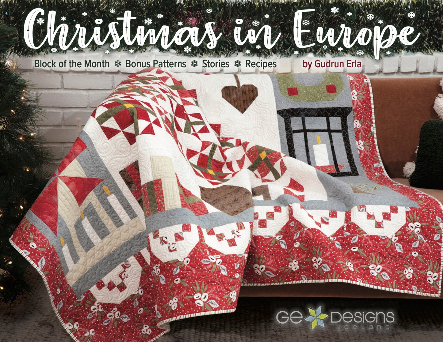 GE Designs Christmas in Europe Quilt Pattern Book — Cultural Holiday Quilt Blocks, Multiple Patterns