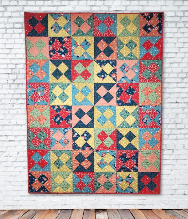 GE Designs Billie 10" Square Quilt Pattern 238 — Scrappy or Coordinated Stacker Quilt