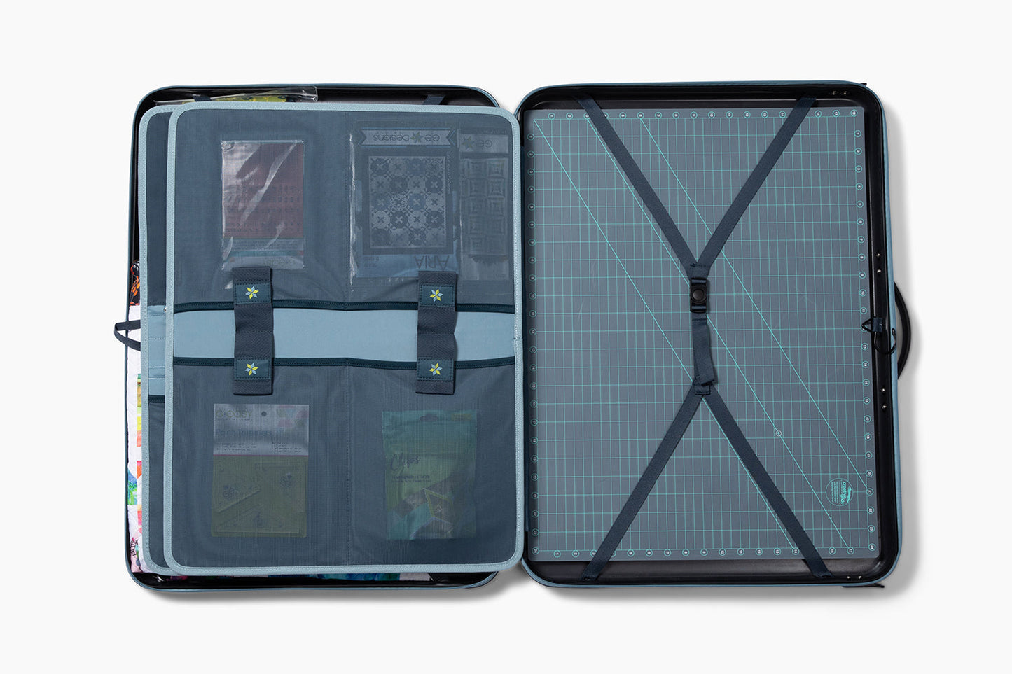 GE Designs Stripology Quilting Case — Hard Shell Ruler and Tool Storage Case for Quilters