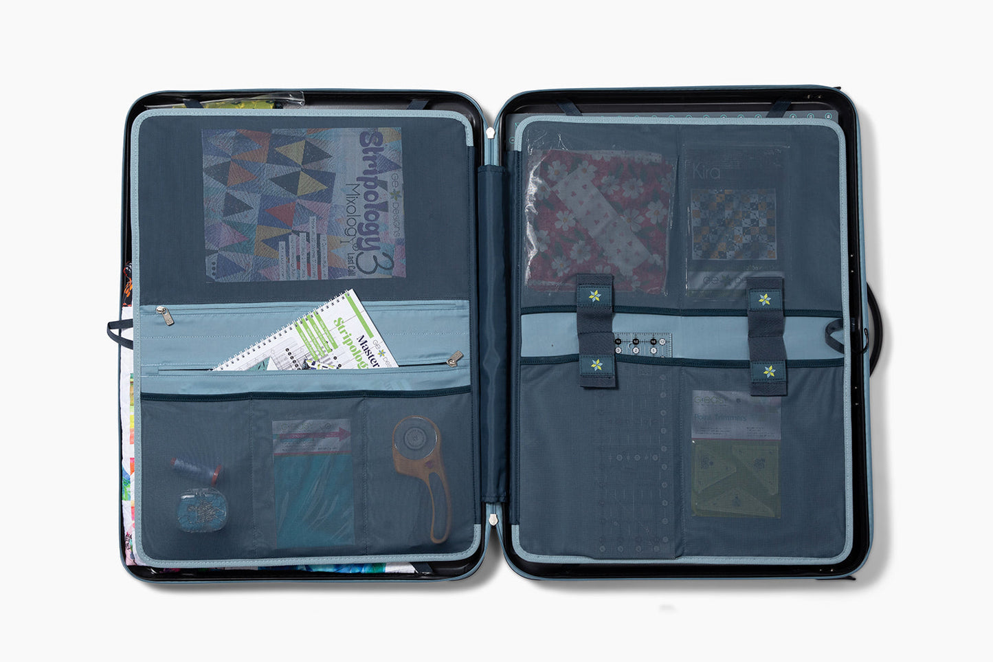 GE Designs Stripology Quilting Case — Hard Shell Ruler and Tool Storage Case for Quilters
