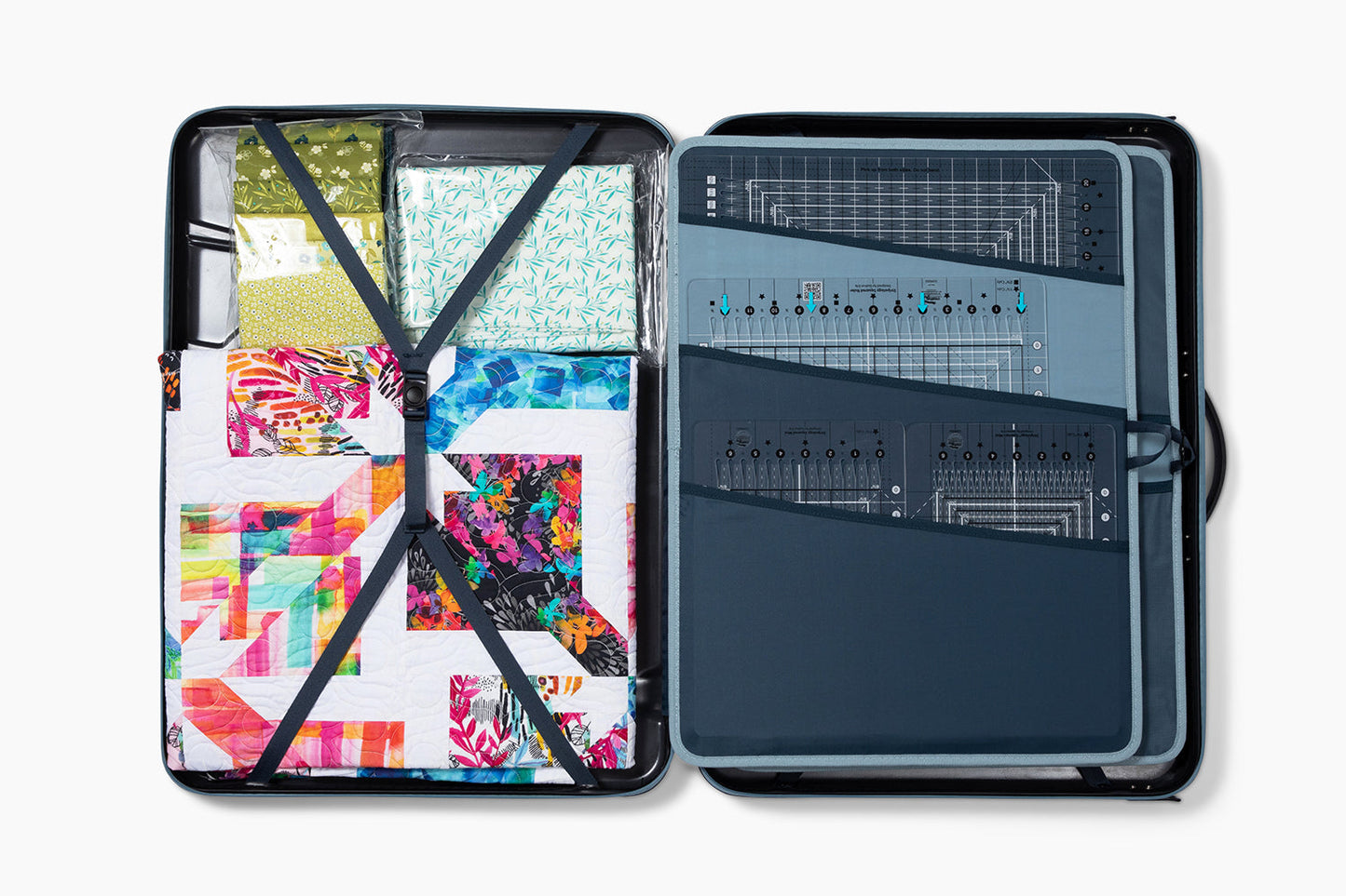 GE Designs Stripology Quilting Case — Hard Shell Ruler and Tool Storage Case for Quilters
