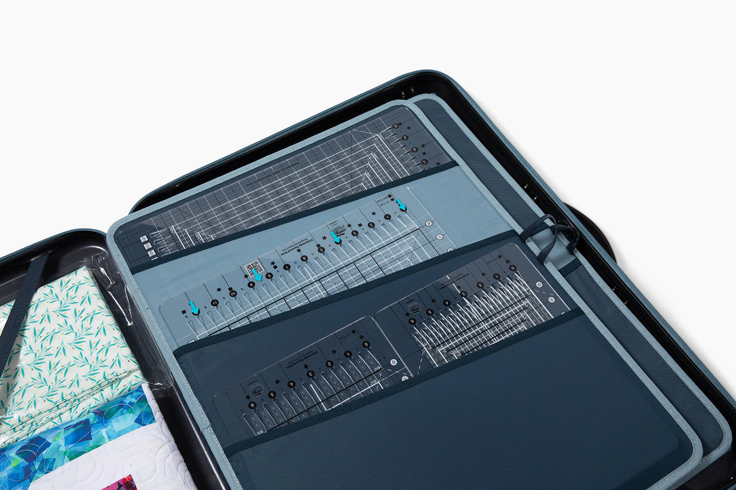 GE Designs Stripology Quilting Case — Hard Shell Ruler and Tool Storage Case for Quilters