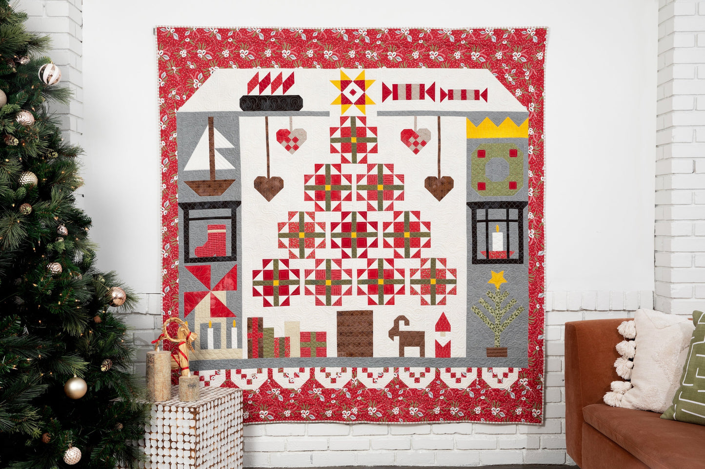 GE Designs Christmas in Europe Quilt Pattern Book — Cultural Holiday Quilt Blocks, Multiple Patterns