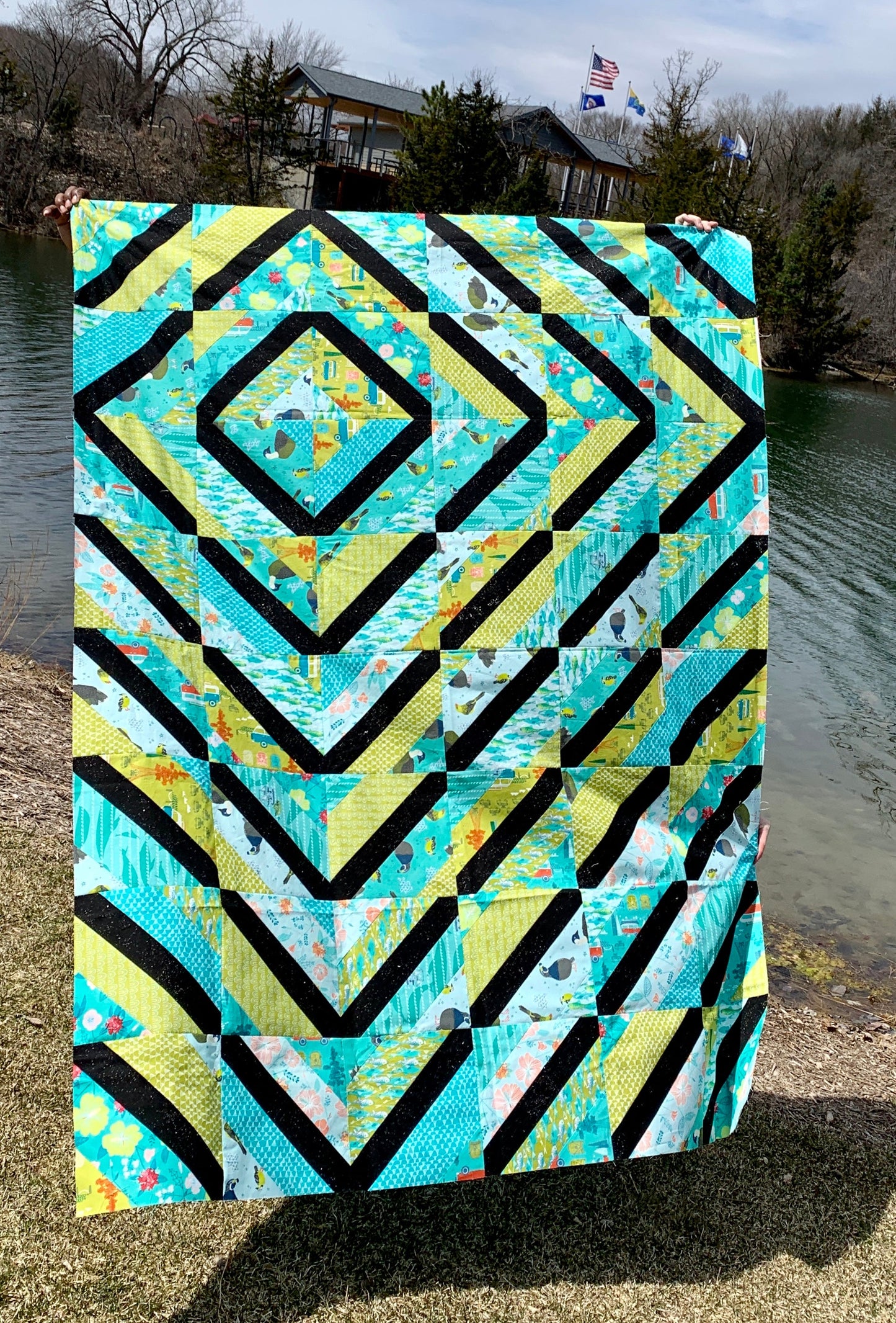 GE Designs Hope Stripology Mixer Quilt Pattern 219 — Fat Quarter Quilt, Stripology XL