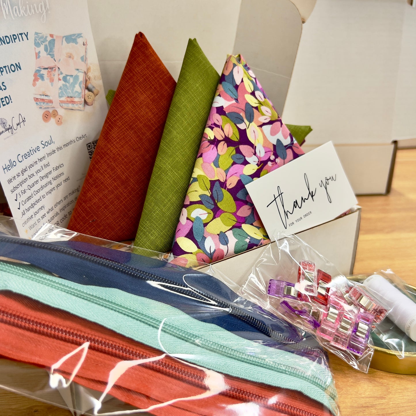 CreArt with Fabric Kit — Monthly Quilting Subscription Box