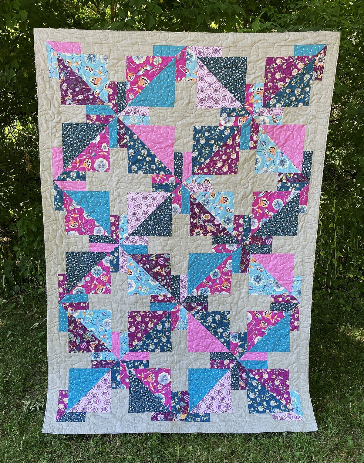 GE Designs June Stripology Mixer Quilt Pattern 230 — 10" Square and Strip, Multiple Layouts