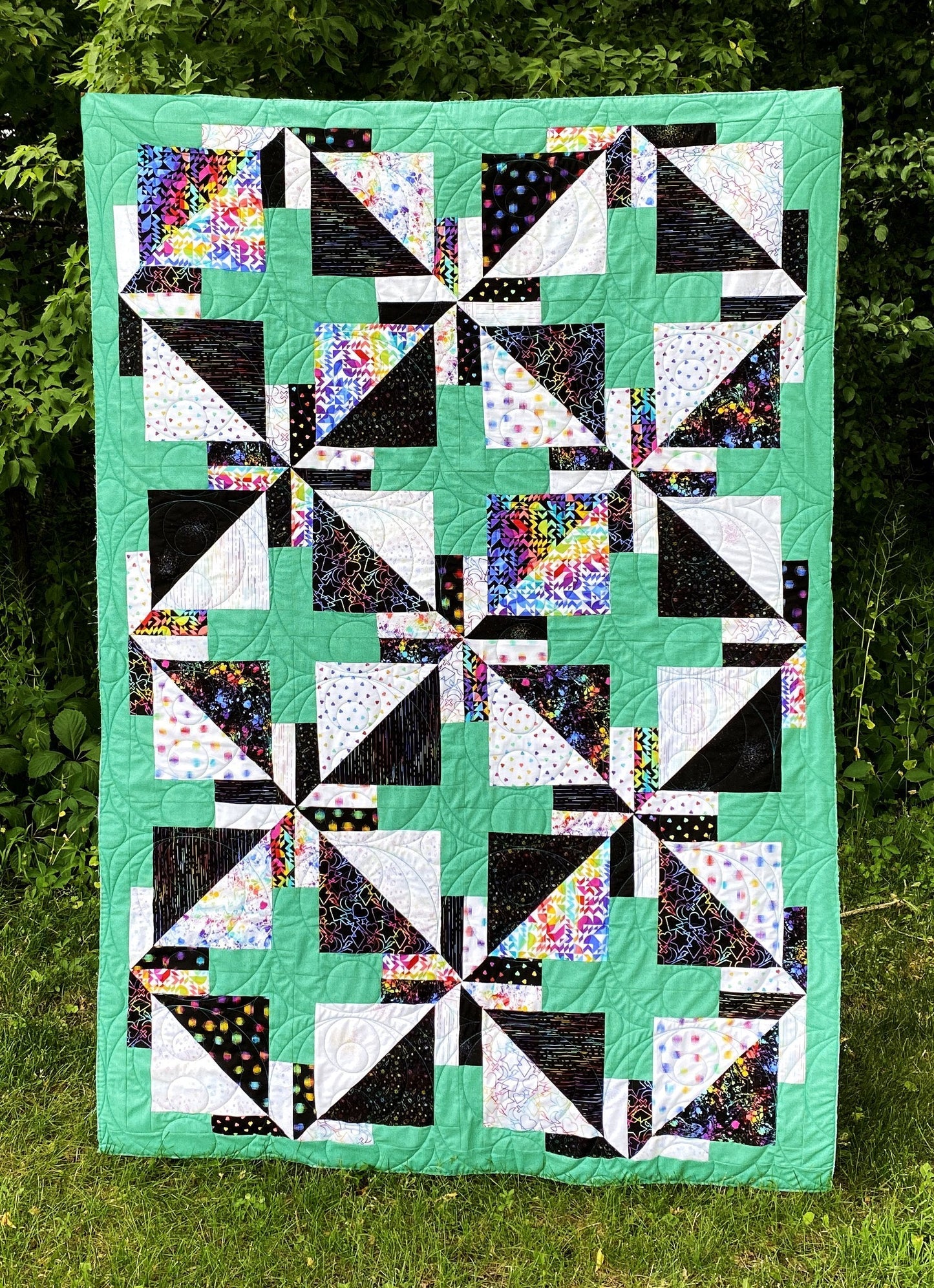 GE Designs June Stripology Mixer Quilt Pattern 230 — 10" Square and Strip, Multiple Layouts