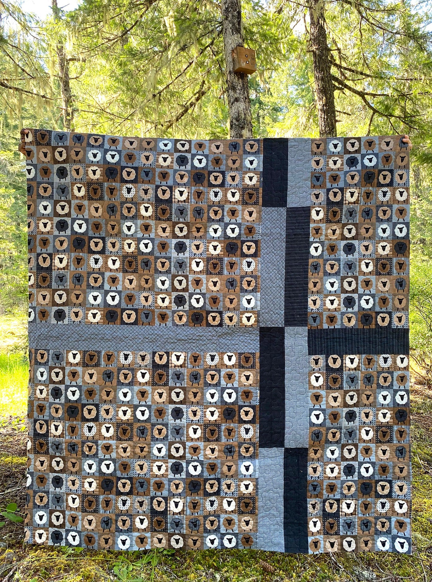GE Designs Nina Supersized Fat Quarter Quilt Pattern 223 — Large Scale Print Flannel Quilt