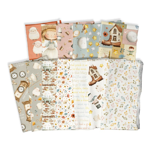 Nursery Rhyme Time Cotton Fabric Collection