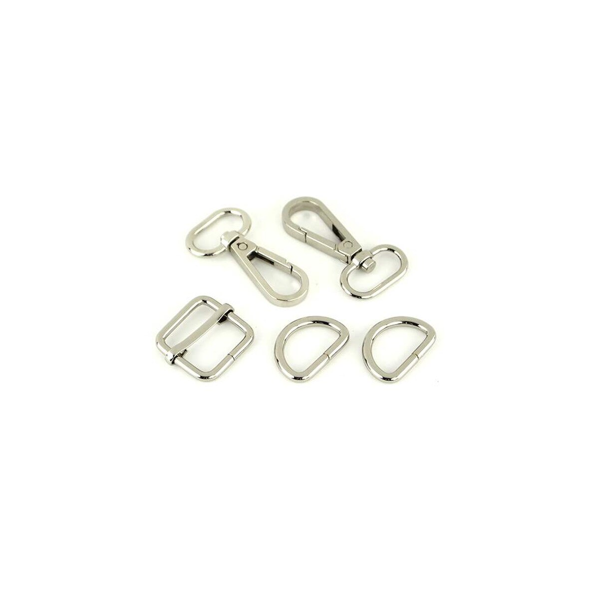 Set of metal buckles