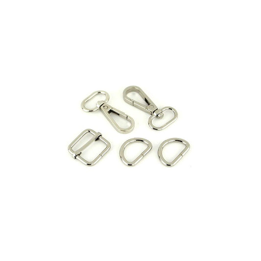 Set of metal buckles