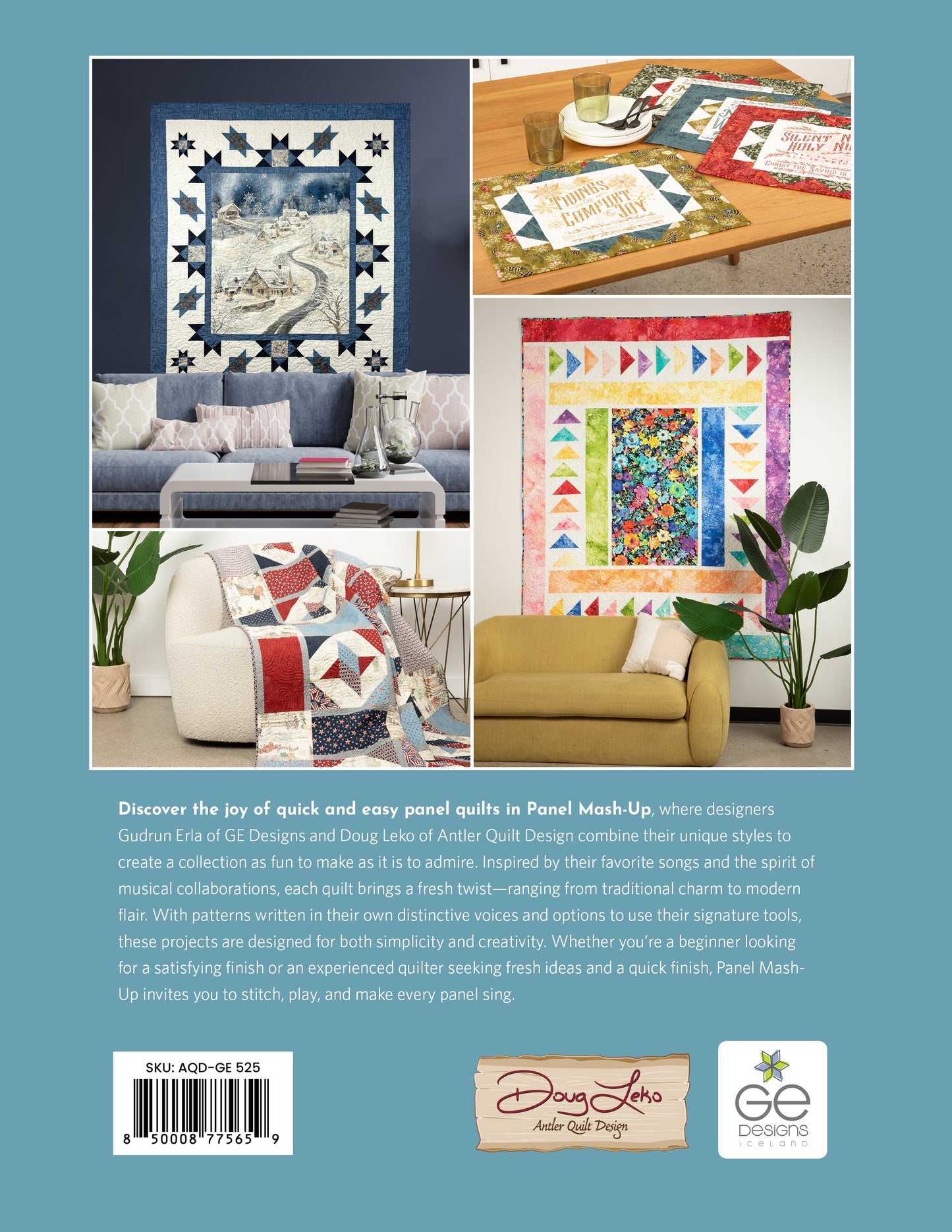 GE Designs Panel Mash-Up Book — Creative Fabric Panel Quilt Patterns by Gudrun Erla