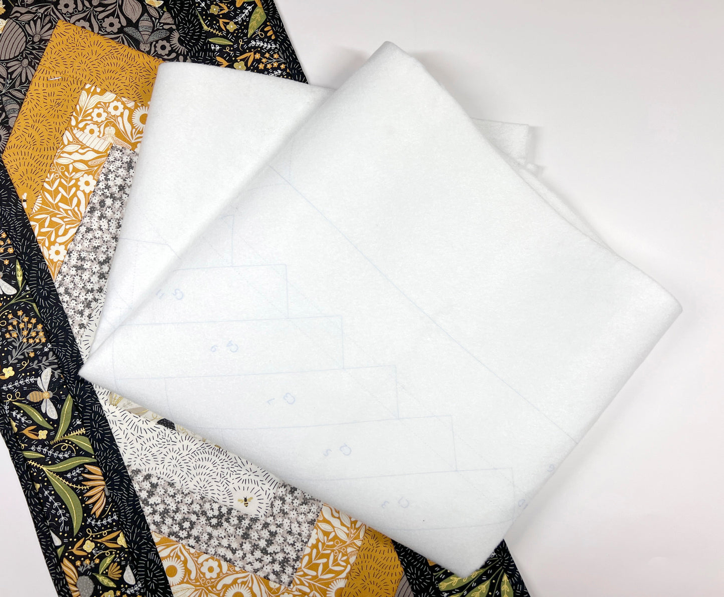 GE Designs Quilt As You Go Batting Kit — Braid Runner Midi, Pre-Cut QAYG Table Runner Batting