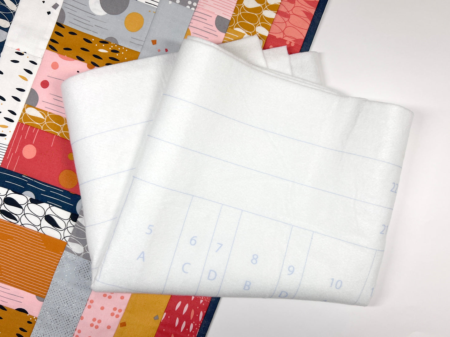 GE Designs Quilt As You Go Batting Kit — Take It Easy Table Runner, Pre-Cut QAYG Batting