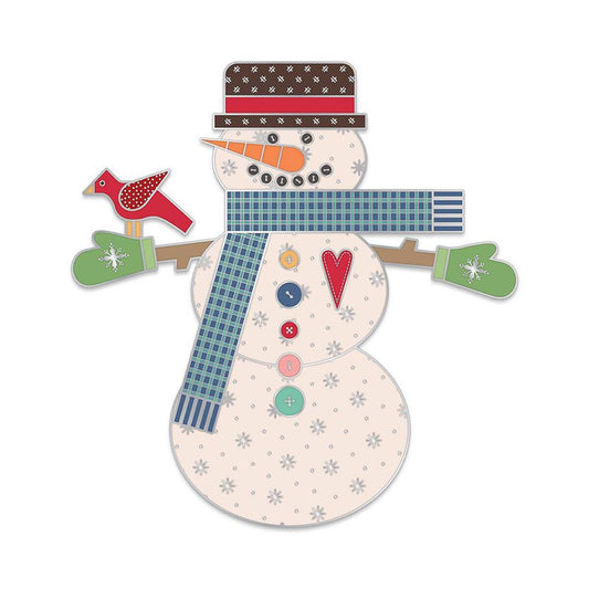 Lori Holt Let’s Make a Snowman magnetic needle minder by Riley Blake Designs
