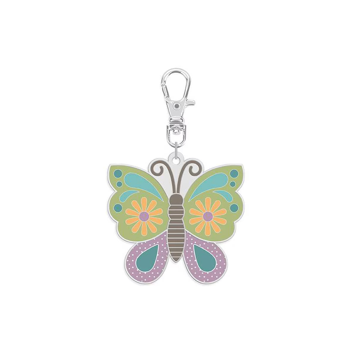 Lori Holt Butterfly Enamel Happy Charm™ — Garden Zipper Pull, Scissor Fob, Piece &amp; Plenty