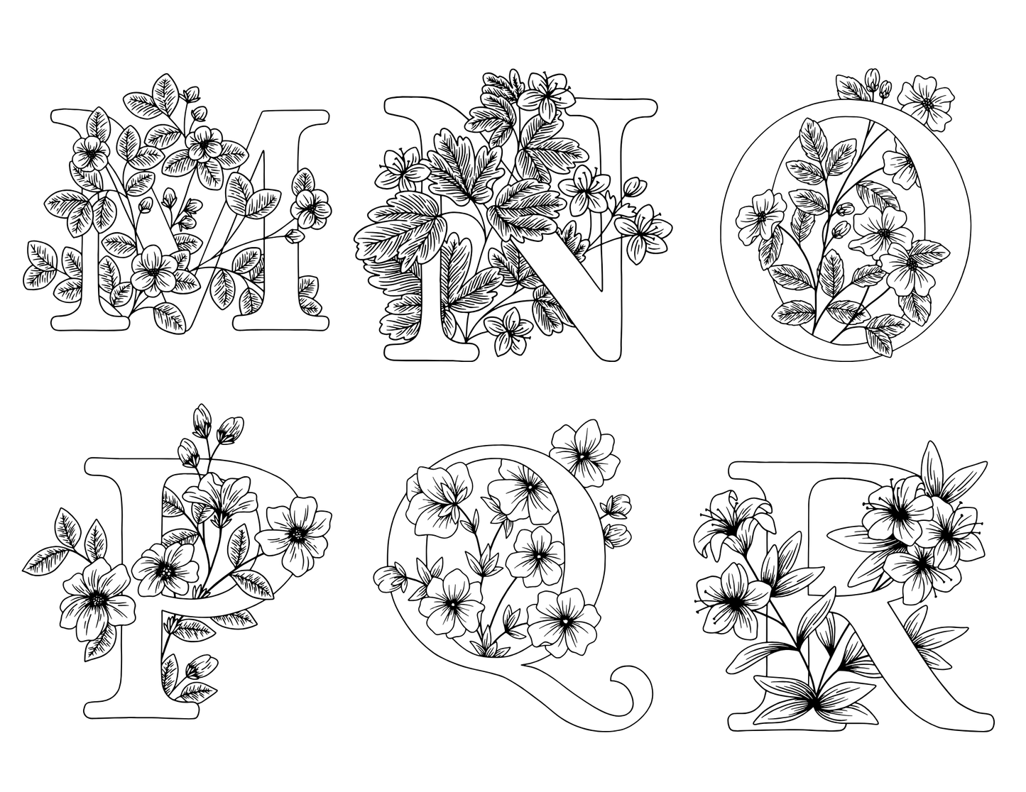 Stick and Stitch Letter Embroidery Designs — Monogram Alphabet on Water Soluble Stabilizer