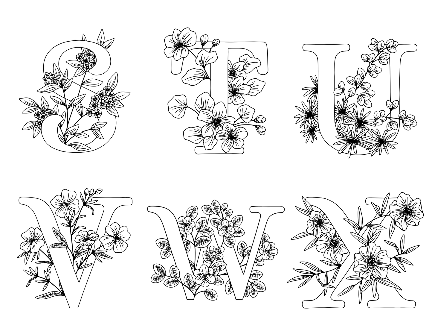Stick and Stitch Letter Embroidery Designs — Monogram Alphabet on Water Soluble Stabilizer