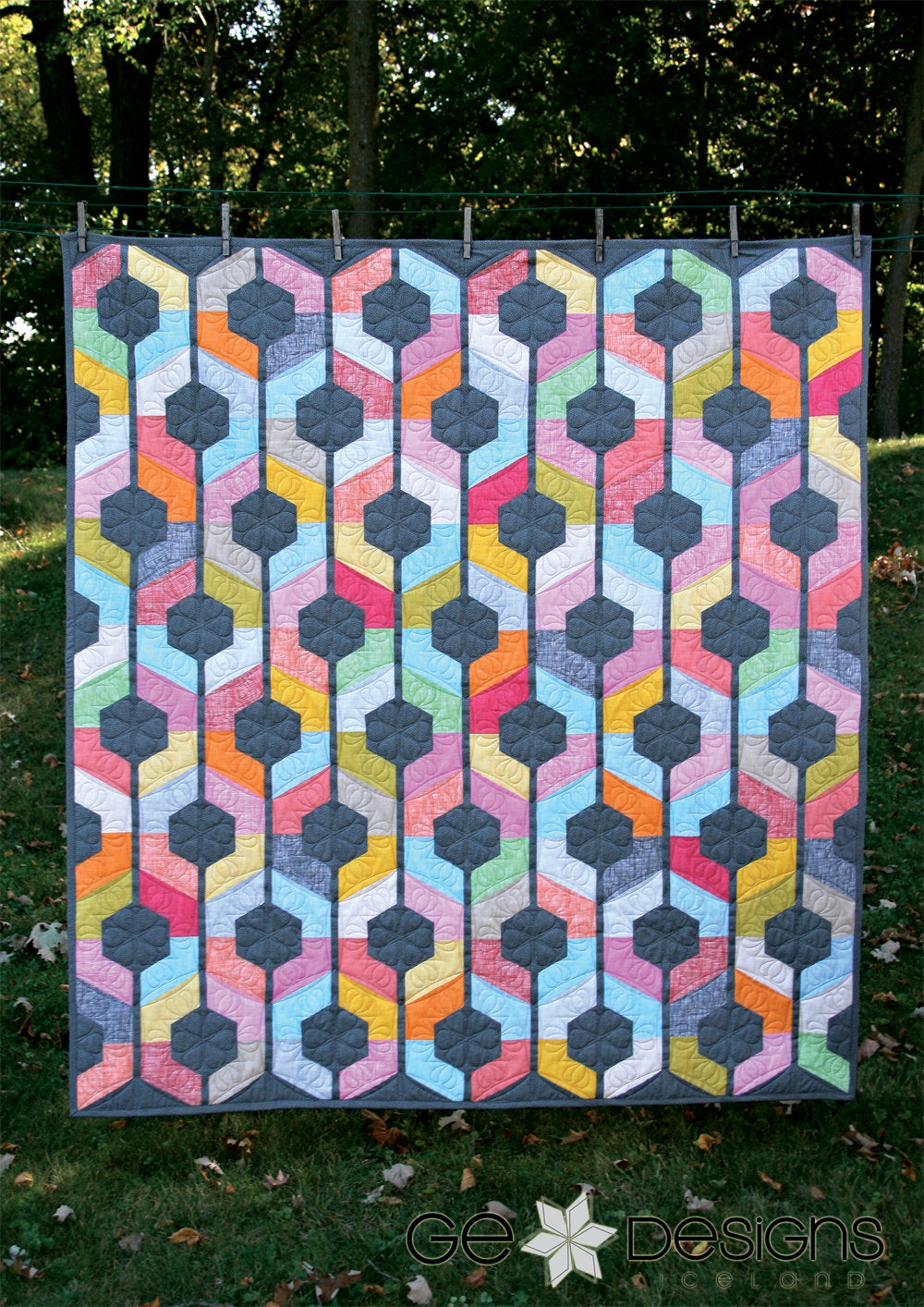 GE Designs Strip To Shore Quilt Pattern 161 — Jelly Roll Strip Quilt, 4 Sizes Crib to Queen